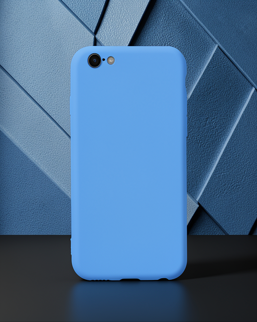 Apple İphone 6 Plus Kılıf Nano İçi Kadife Silikon - Mavi