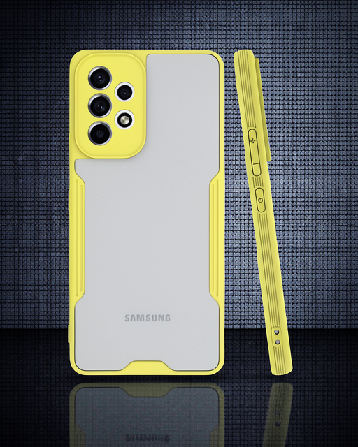 Samsung Galaxy A33 5g Kılıf Platin Silikon - Sarı