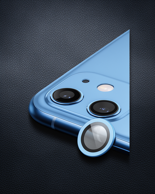 Apple İphone 11 Raze Metal Kamera Lens - Mavi