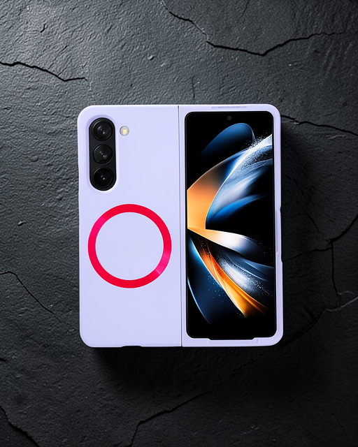 Samsung Galaxy Z Fold 5 Kılıf Mata Fold Kapak - Lila