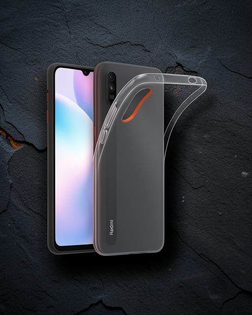 Xiaomi Redmi 9a Kılıf Lüx Şeffaf Silikon - Şeffaf