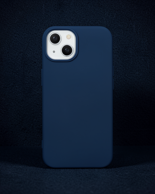 Apple İphone 14 Plus Kılıf Nano İçi Kadife Silikon - Lacivert