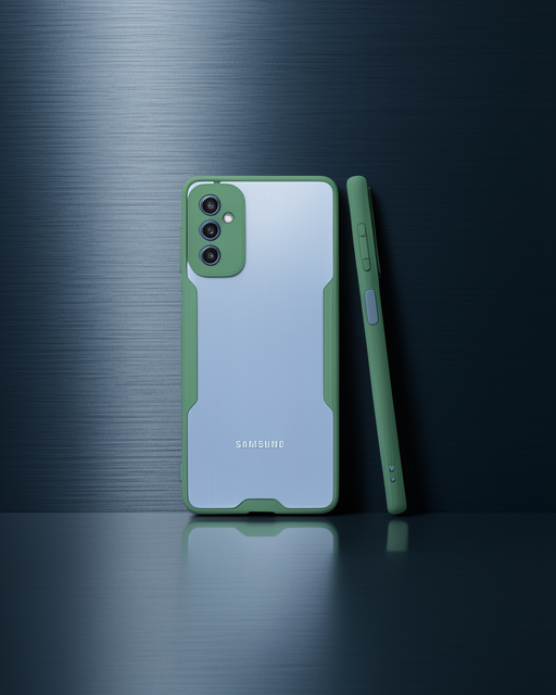 Samsung Galaxy M52 5g Kılıf Platin Silikon - Yeşil