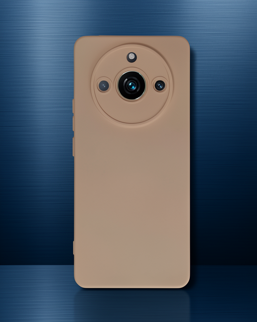 Realme 11 Pro Kılıf Nano İçi Kadife Silikon - Pudra
