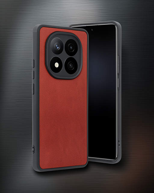 Xiaomi Redmi Note 14 Pro 5g Kılıf Aras Deri Kapak - Kırmızı