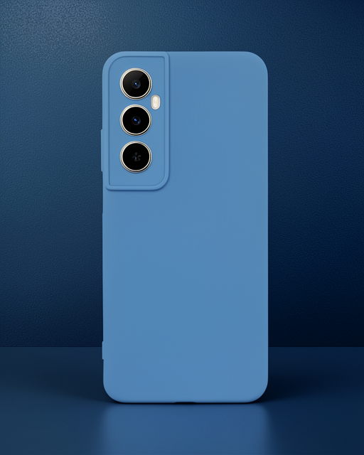 Realme C65 Kılıf First Silikon - Mavi