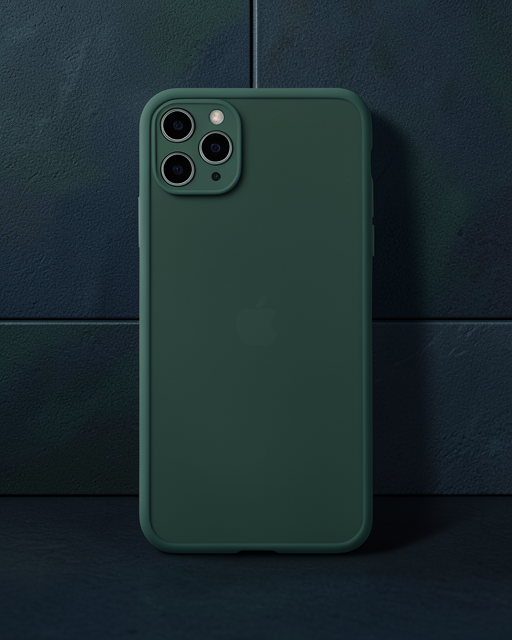 Apple İphone 11 Pro Max Kılıf Montreal Silikon Kapak - Yeşil