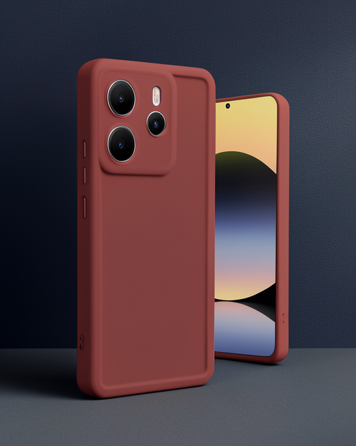 Xiaomi Redmi Note 14 4g Kılıf Viera Silikon - Bordo