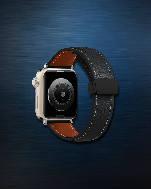 Apple Watch 38mm Kr414 Daks Deri Kordon (saat Değildir) - Siyah