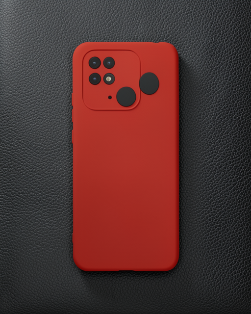 Xiaomi Redmi 10c Kılıf Nano İçi Kadife Silikon - Kırmızı