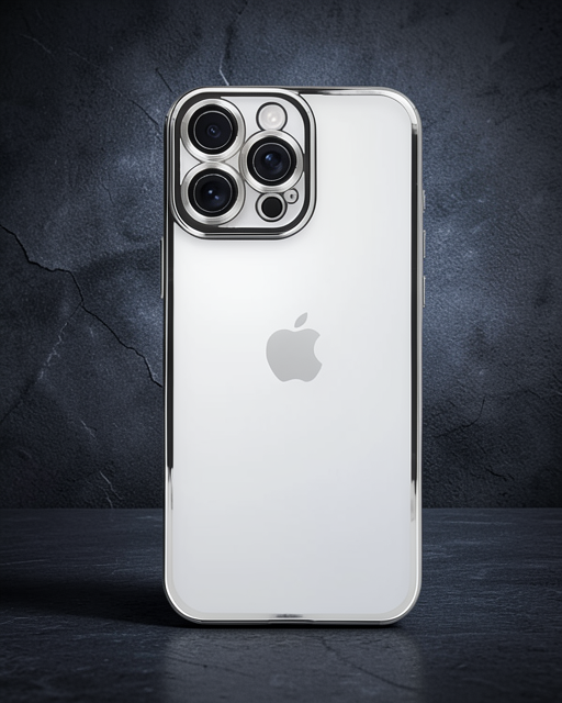 Apple İphone 16 Pro Kılıf Razer Lensli Silikon - Gümüş