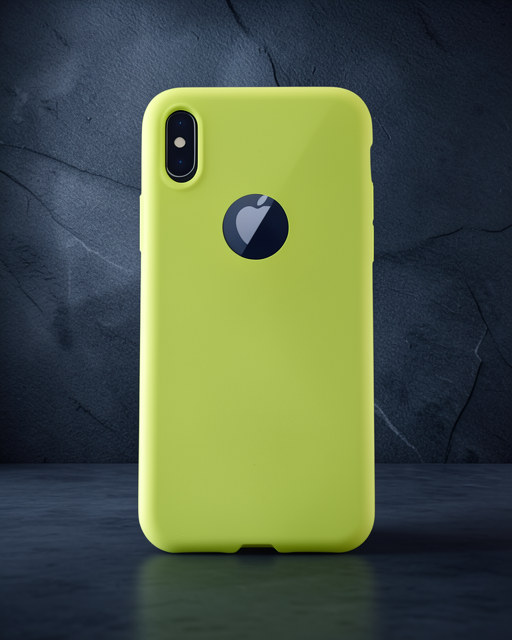 Apple İphone X Kılıf First Silikon - Parlak Sarı