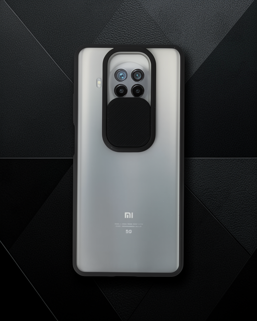 Xiaomi Mi 10t Lite Kılıf Palm Buzlu Kamera Sürgülü Silikon - Siyah