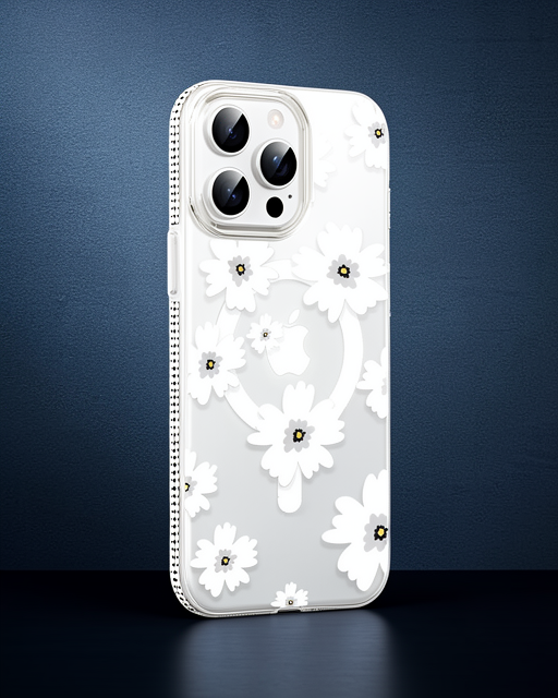 Joko Apple İphone 14 Pro Max Floral Magsafe Kapak - Beyaz