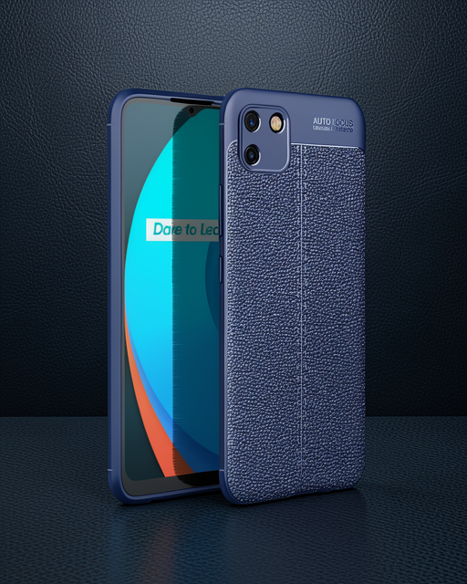 Realme C11 2021 Kılıf Auto Focus Kapak - Lacivert