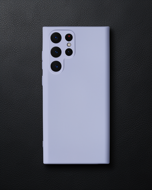 Samsung Galaxy S22 Ultra Kılıf Nano İçi Kadife Silikon - Lila