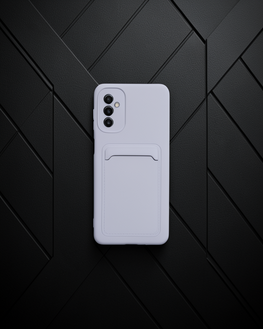 Samsung Galaxy A14 4g Kılıf Kelvin Kartvizitli Silikon - Lila