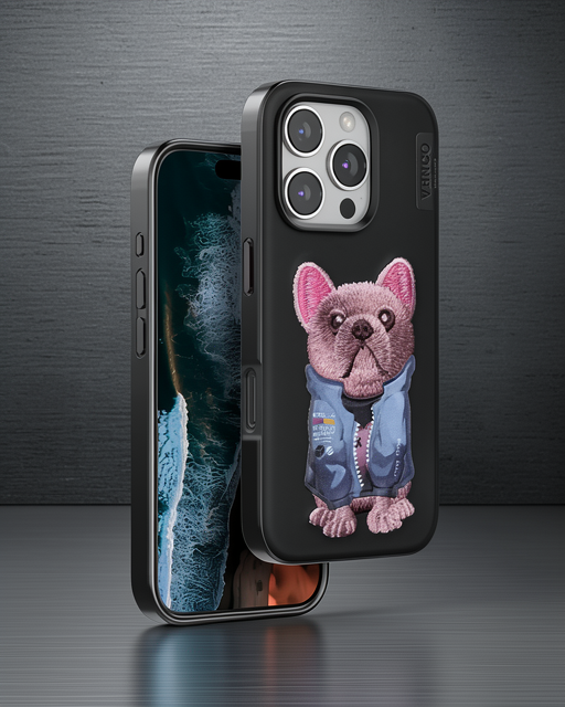 Venco Apple İphone 16 Pro Cute Desenli Kapak - Siyah