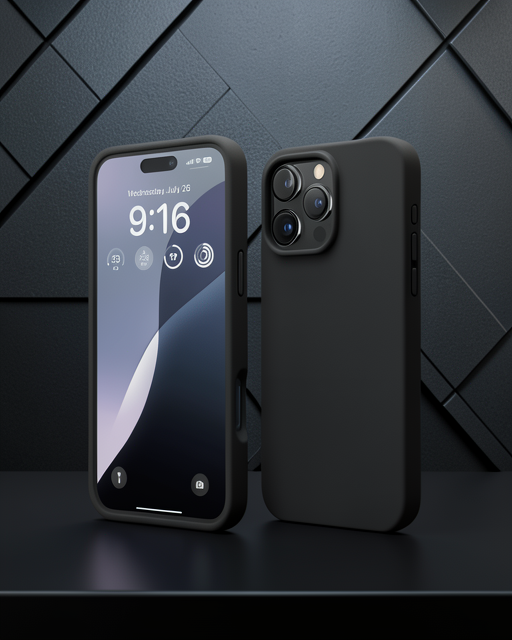 Apple İphone 16 Pro Max Kılıf First Silikon - Siyah
