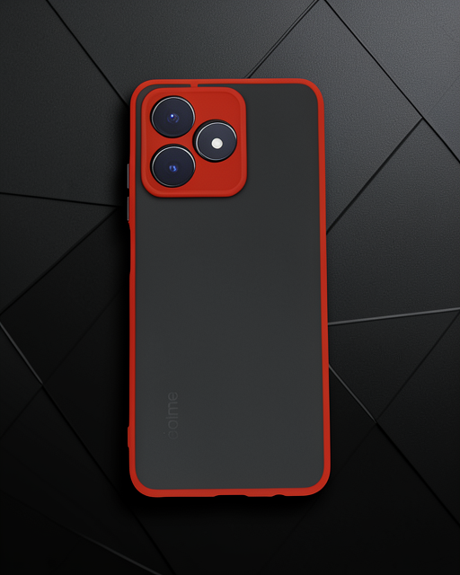 Realme C53 Kılıf Montreal Silikon Kapak - Kırmızı