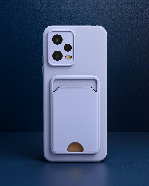 Xiaomi Redmi Note 12 4g Kılıf Kelvin Kartvizitli Silikon - Lila