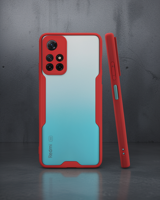 Xiaomi Redmi Note 11t Kılıf Platin Silikon - Kırmızı
