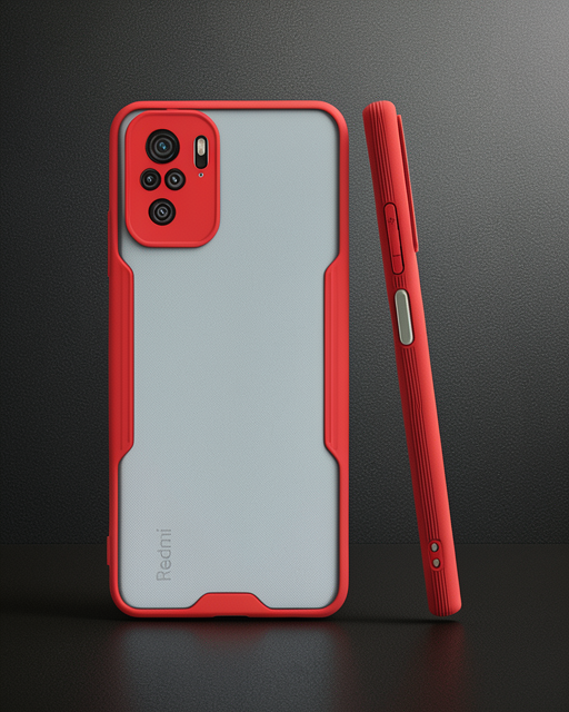 Xiaomi Redmi Note 10 Kılıf Platin Silikon - Kırmızı