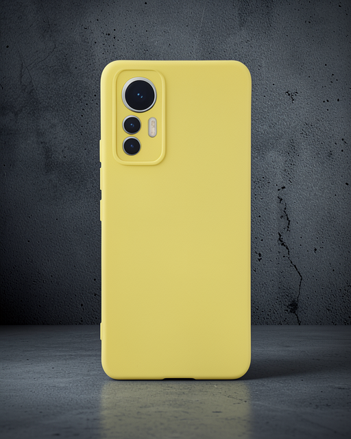Xiaomi Mi 12 Lite Kılıf Nano İçi Kadife Silikon - Sarı
