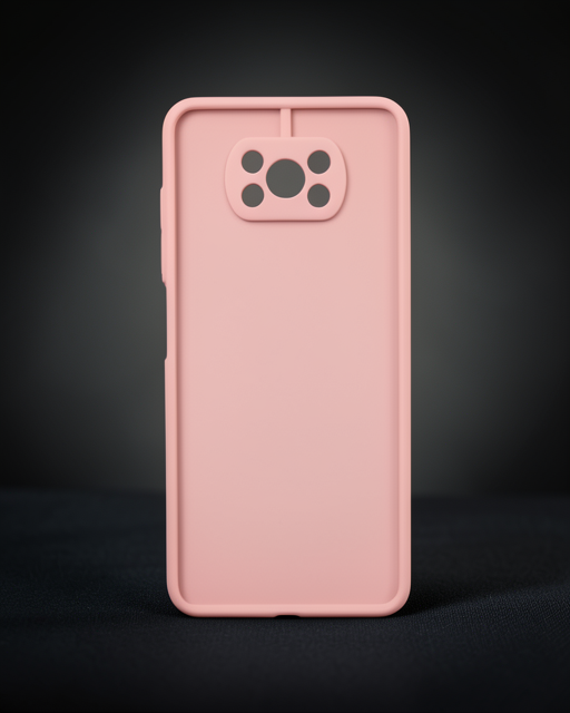 Xiaomi Pocophone X3 Kılıf Montreal Silikon Kapak - Pembe