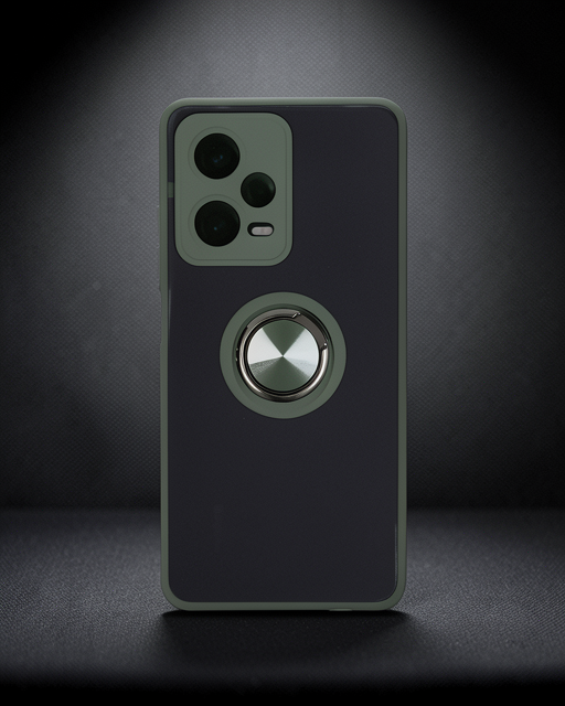 Xiaomi Redmi Note 12 Pro 5g Kılıf Montreal Yüzüklü Silikon Kapak - Yeşil