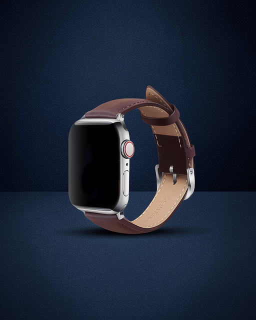 Apple Watch 42mm Nl26 Deri Kordon - Kahverengi