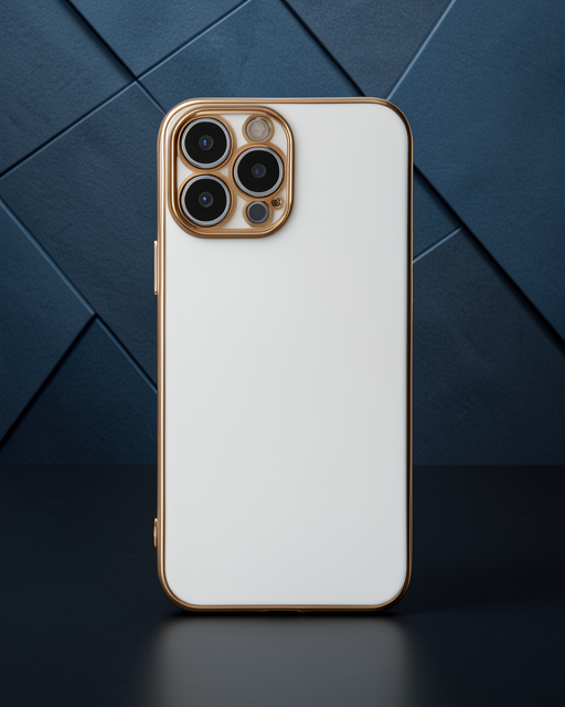 Apple İphone 15 Pro Max Kılıf Volet Silikon - Beyaz