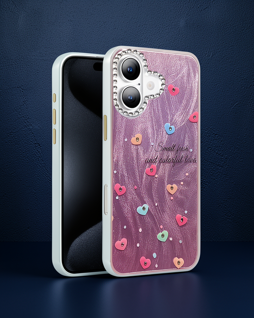 Apple İphone 16 Kılıf Blade Aynalı Desenli Kapak - Desen 8