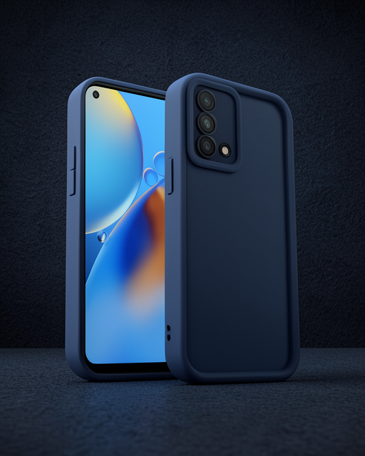 Oppo A74 4g Kılıf Viera Silikon - Lacivert