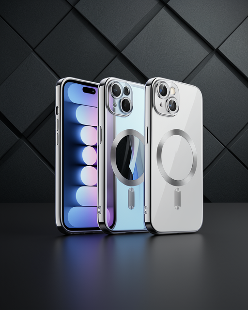 Apple İphone 13 Kılıf Kross Magneticsafe Kapak - Gümüş