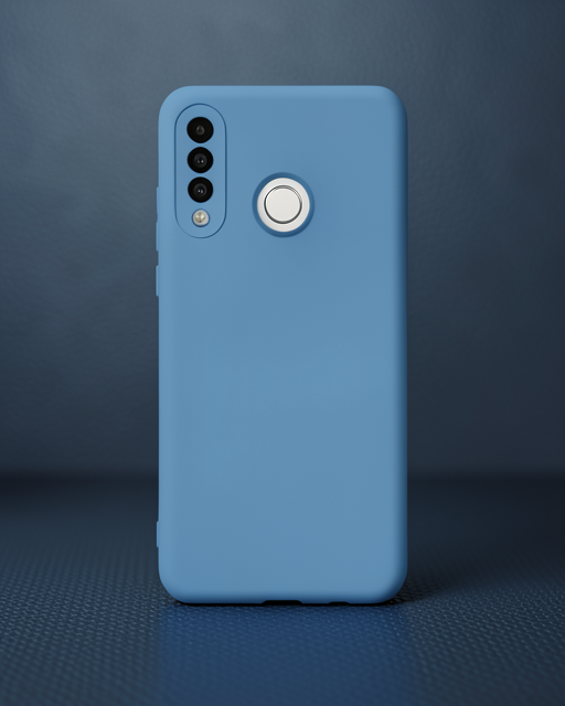 Huawei P30 Lite Kılıf Nano İçi Kadife Silikon - Mavi