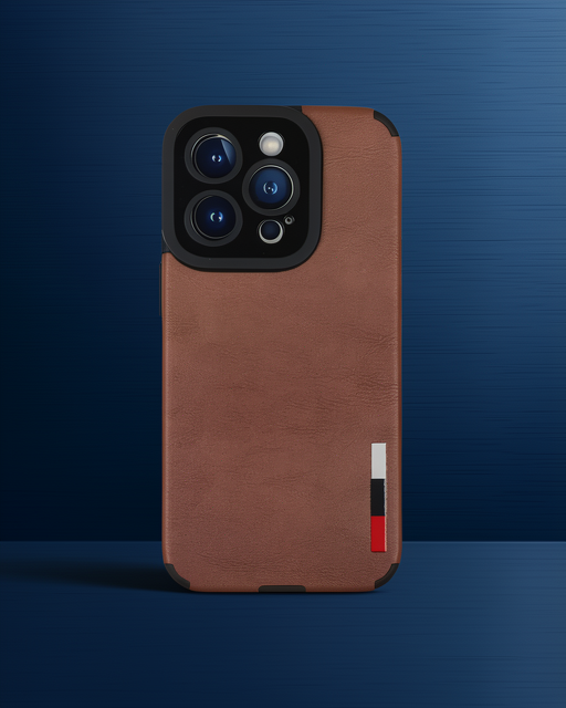 Apple İphone 14 Pro Max Kılıf Loop Deri Silikon - Kahverengi