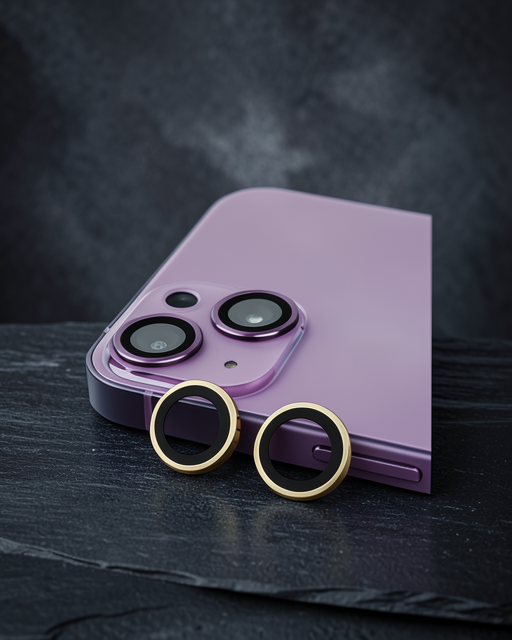 Apple İphone 15 Raze Metal Kamera Lens - Sarı
