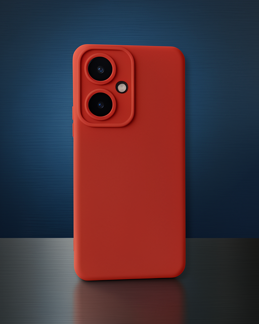 Vivo Y27 Kılıf Nano İçi Kadife Silikon - Kırmızı