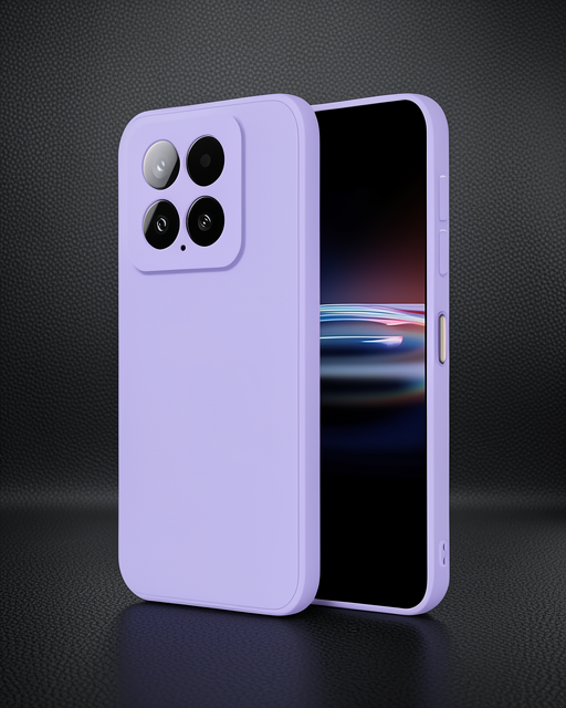 Xiaomi Mi 14t Pro Kılıf Nano İçi Kadife Silikon - Lila