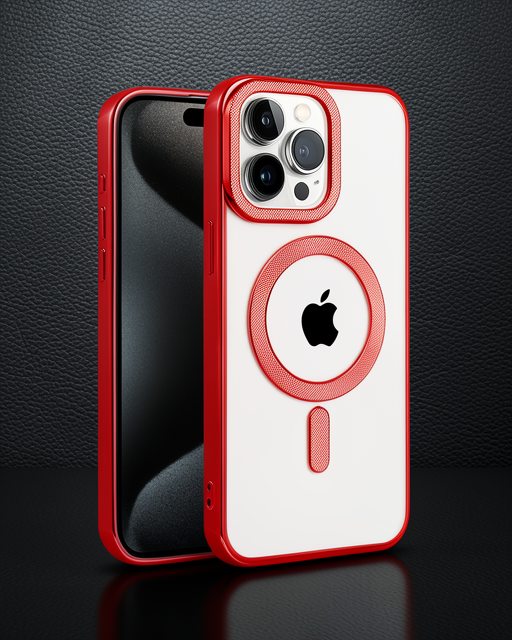 Apple İphone 14 Pro Kılıf Kronos Magsafe Kapak - Kırmızı