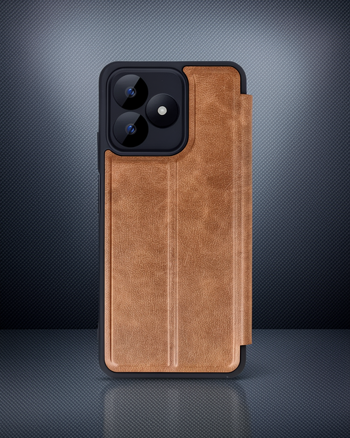 Realme Note 50 4g Kılıf Flip Cover - Taba