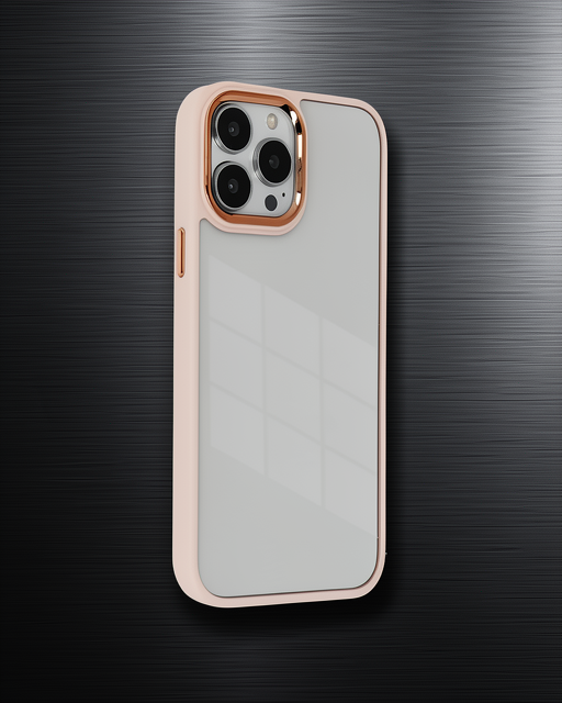 Apple İphone 14 Pro Kılıf Dora Kapak - Pudra