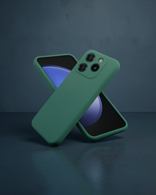Tecno Spark Go 2024 Kılıf First Silikon - Koyu Yeşil