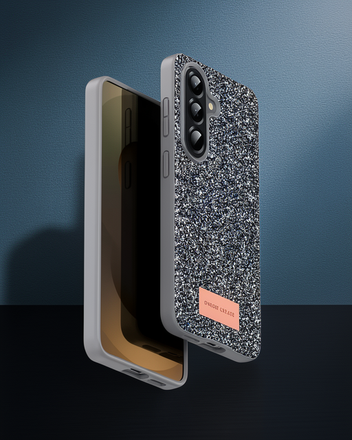 Onegif Samsung Galaxy A17 5g Bright Simli Kapak - Gümüş