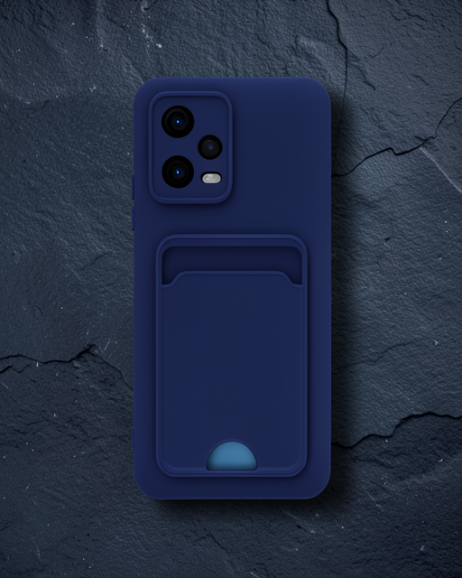 Xiaomi Poco X5 5g Kılıf Kelvin Kartvizitli Silikon - Lacivert