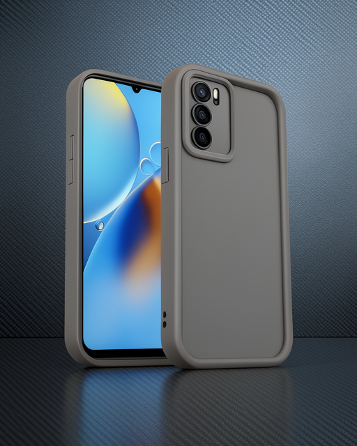 Oppo A16 Kılıf Viera Silikon - Kahverengi