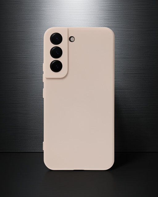 Samsung Galaxy S23 Kılıf Nano İçi Kadife Silikon - Pudra