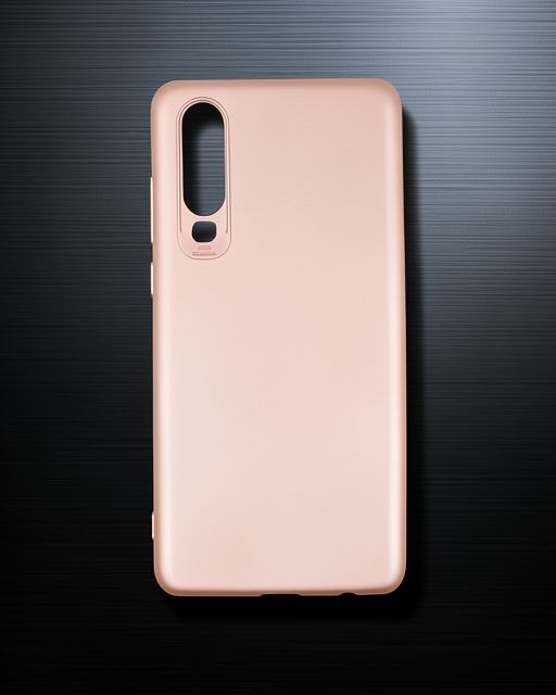 Huawei P30 Kılıf First Silikon - Rose Gold