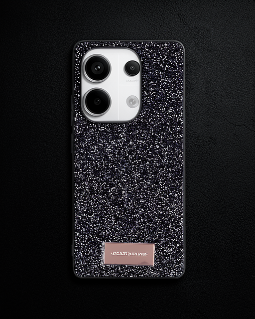 Onegif Xiaomi Redmi Note 13 Pro 4g Bright Simli Kapak - Siyah